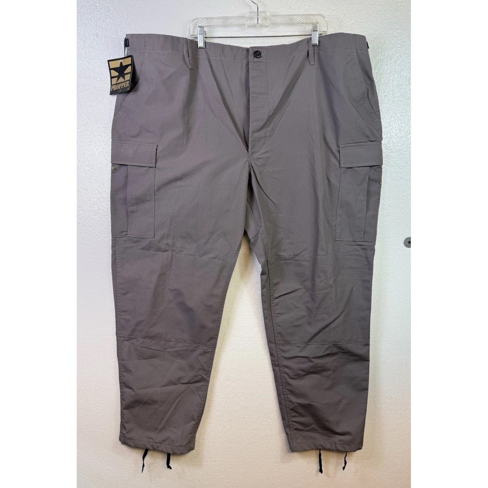 Propper BDU Trouser Men Sz 3XL Reg Gray Button Fly Cargo Ripstop Tactical Pant